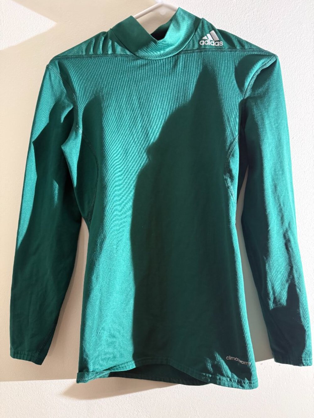 Adidas Techfit Climawarm Long Sleeve Compression Mock Neck Top | S